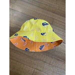 NWOT Fanta x Primark Unisex OSFM Limited Ed Reversible Orange Lemon Bucket Hat